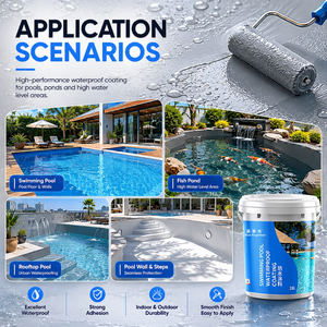 Enduit d'étanchéité écologique et sûr pour poissons, idéal pour bassins à carpes koï, jardins aquatiques, piscines en béton – Seau <span class=keywords><strong>de</strong></span> 20 kg - Product Image 5