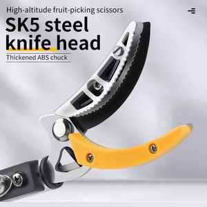 <span class=keywords><strong>Ciseaux</strong></span> de cueillette de fruits et sécateurs à perche - Tête en acier SK5, conception ergonomique pour le jardinage professionnel - Product Image 2