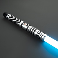 Nexussabers Lightsaber Berkualitas Tinggi dengan Suara Keras untuk Duel, Gerakan Halus, Star Wars, Pedang Laser Bercahaya, Mainan Menyala