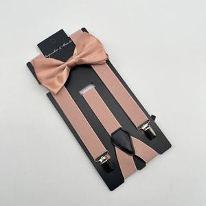 Per uomini e donne per feste Costume da ballo Tuxedo accessorio Unisex regolabile Y posteriore in poliestere 3 Set di papillon e bretelle - Product Image 2