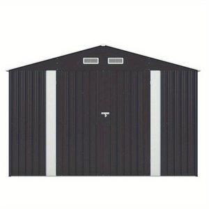Buitenopbergschuur Metalen Tuinschuur Voor Gereedschap Vuilnisbak Opruimen Prefab Huis Afsluitbare Deuren Tuin Patio Buiten