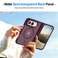 Étui de protection antichoc mat transparent personnalisé pour iPhone 18 Duo, compatible avec la recharge sans fil, en gros, respectueux de la peau