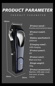 MRY Factory di alta qualità tagliacapelli 2500mah batteria professionale barbiere Cordless 8000Rpm Brushless motore elettrico tagliacapelli - Product Image 6