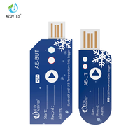 AZOVTES AE-UT Thermomètre enregistreur de données pour chaîne du froid en plastique, connecté par USB, certifié IP67, OEM/ODM, pour enregistrement de données, garantie d'un an