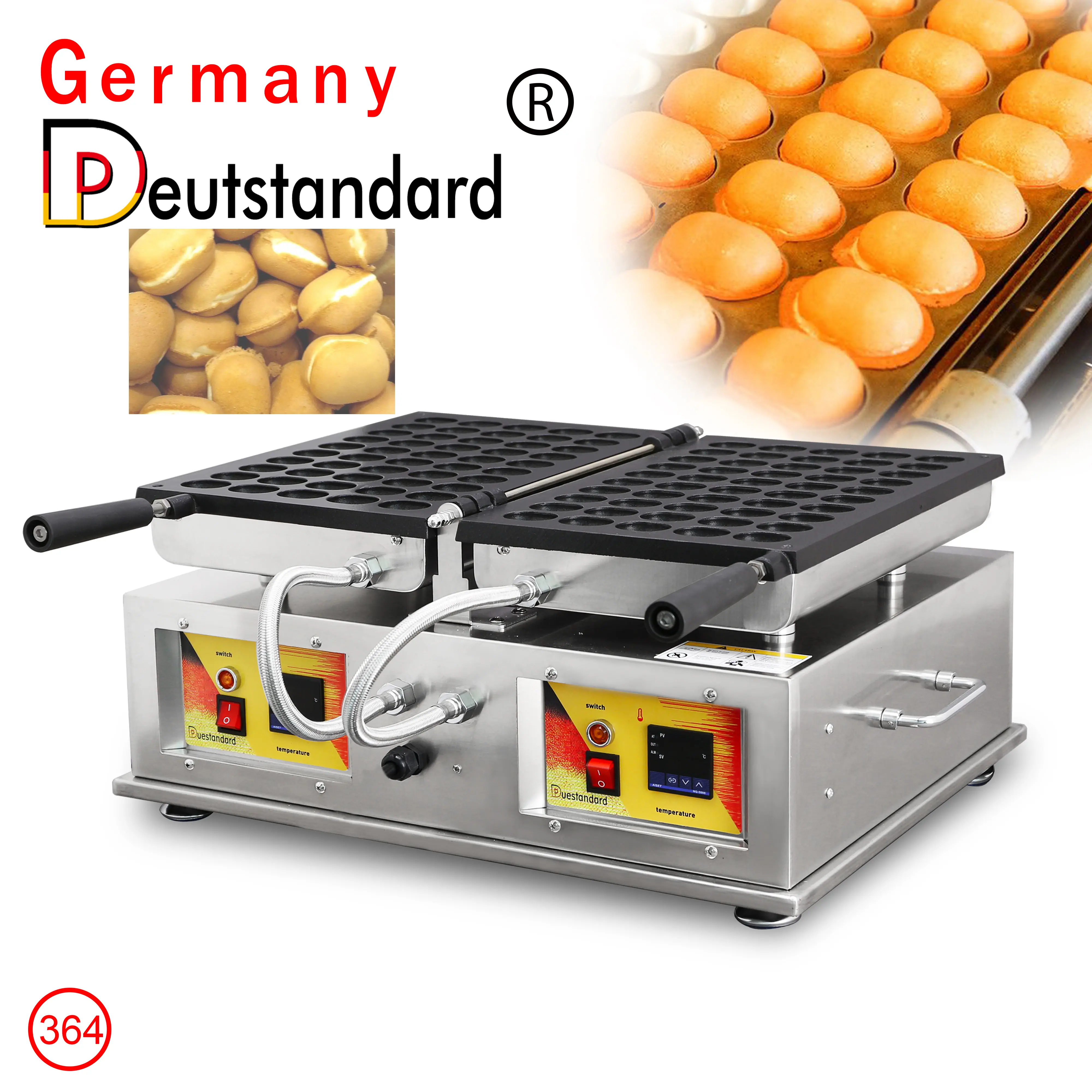 German Brand Industries Nonスティック110v 220v ElectricJanpan Egg Bubble Waffle Maker