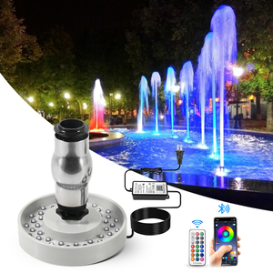 Oem <span class=keywords><strong>DMX</strong></span> đầy màu sắc thắp sáng thác nước hồ bơi lớn AO đài phun nước RGB ánh sáng LED chiếu sáng dưới nước với vòi phun - Product Image 3