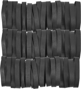 Taille des élastiques # 84 élastiques tactiques en <span class=keywords><strong>caoutchouc</strong></span> noir, lot de 50, larges et épais, pour fournitures de bureau et classement - Product Image 6