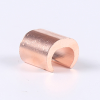 Connecteur à sertir de type C, pince en cuivre plaqué étain pour câble de terre, accessoires de câblage