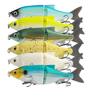 Leurre Articulé Rigide ABS 2 Sections 12,5cm/28g Coulant pour la Pêche au Bar et au Brochet en Rivière et en Lac - Product Image 1
