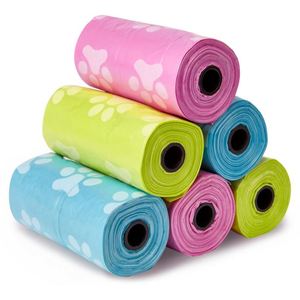 Bolsas para excremento de perro personalizadas, económicas, compostables, para mascotas, de plástico PE para uso doméstico - Product Image 6