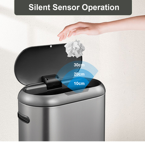 صندوق نفايات المطبخ بمستشعر ذكي 50 لترًا ، إدارة نفايات فعالة - Product Image 2