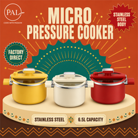Casserole à basse pression en émail multicolores de 6,5 L, grande capacité, en jaune citron, rouge rose ou blanc crème, pour un usage domestique