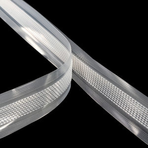 Chất Lượng Cao Thân Thiện Với Môi Trong Suốt PE Báo Chí Khóa Dây Kéo Với Móc Chức Năng Nhựa Dính Dây Kéo Cho Túi 27Cm - Product Image 1