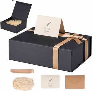 Large Black Cosmetic <b>Gift</b> Paper Packaging <b>Box</b> With Lids <b>Square</b> Matte Present <b>Box</b> for <b>Gifts</b> - Product Image 3