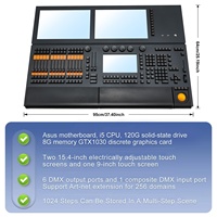 Console de contrôle de scène Ma2 Dark Horse avec Flycase, LED RGB DMX512, en alliage d'aluminium, prend en charge le variateur de lumière, garantie 1 an, indice de protection IP20