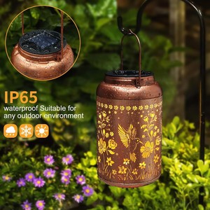 Lámpara Colgante Decorativa para Exteriores con Proyección <span class=keywords><strong>de</strong></span> Colibríes, LED, Energía Solar, Impermeable IP65, para Sala <span class=keywords><strong>de</strong></span> Estar - Product Image 4