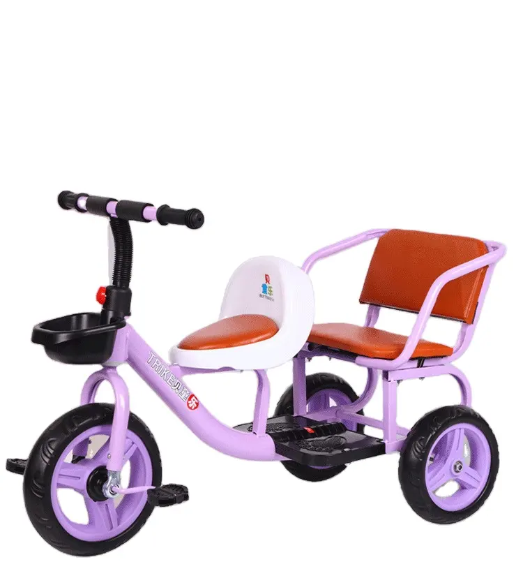 nuevo modelo de triciclo bebé triciclo/venta al por mayor niños doble niños triciclo asiento triciclo de do