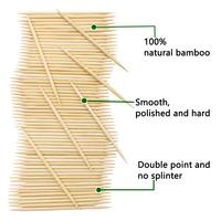 Emballages individuels Bois cure-dents cure-bosses Bois Prtemium de qualité de 6.5 cm de long