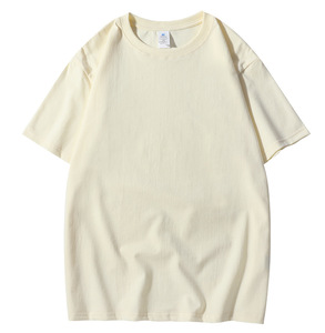 Wholesale 100% Cotton Oversized t Shirts Men Drop Shoulder T-shirt Custom Plain Blank Printing Heavyweight t Shirt - Product Image 4