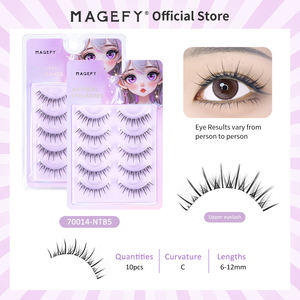 MAANGE Vente en gros de cils naturels 3D, 5 paires de faux cils naturels allongés, cheveux synthétiques, cils entiers - Product Image 4