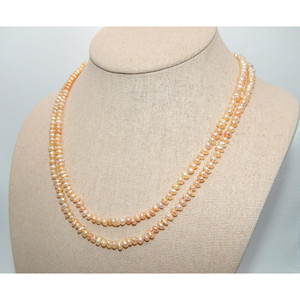 Splendida collana rosa Biwa perla infinito - Product Image 4