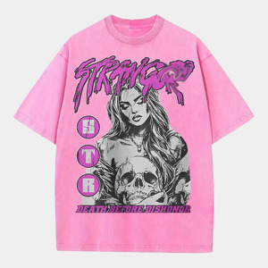 Entrepôt local américain : T-shirt graphique Strang Death Before Dishonor délavé, plusieurs couleurs, design personnalisable - Product Image 5