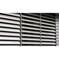 Panneau de persiennes en aluminium Clôture de fenêtre Volets de plantation Système de ventilation à ouverture fixe Brise-soleil Jalousie Aveugle en alliage d'aluminium