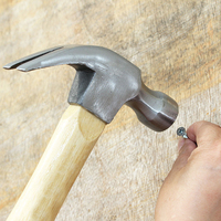 Martillo de Seguridad Antivibración, Forjado, Cabeza de Acero con Alto Contenido de Carbono, Mango de Madera, Herramienta de Reparación y Bricolaje, Venta al Por Mayor, 16oz 20oz 24oz