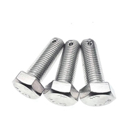 Vis hexagonale A325 de grade 4.8, 8.8, 10.9, 12.9, plaquée nickel-chrome-cadmium, avec trou pour goupille fendue sur le tige, DIN931 DIN933