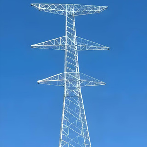 Torre de Acero de 30M para Línea de Transmisión de Energía de 132kv, Estructura de Acero para Subestación <span class=keywords><strong>El</strong></span>éctrica, Torre de Celosía de Acero de Doble Circuito - Product Image 3