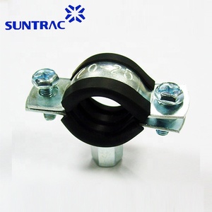 Abrazadera de manguera/abrazadera de tubo de alta resistencia, forrada de goma, M8 + M10 EPDM