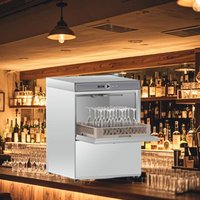 Lavavajillas Comercial para Cocina y Bar, Totalmente Automático, de Acero Inoxidable, con Encimera de Vidrio, Equipo para Restaurantes, Esterilización LACAT