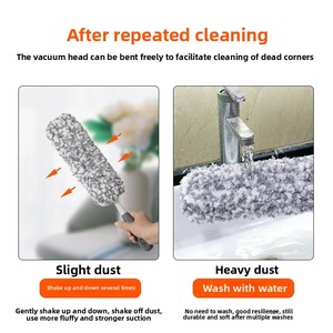 Tùy Chỉnh Nhỏ Cầm Tay Sợi Nhỏ Bụi Khăn Lau Bụi Xe Làm Sạch Công Cụ Lông Thiết Kế Mở Rộng Xử Lý 46Cm Bền Vững Nước Ngoài - Product Image 3