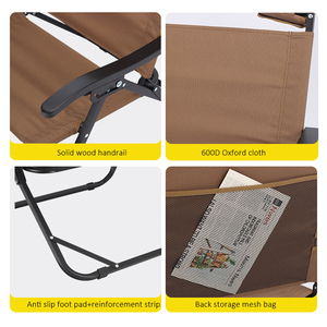Silla de Playa Plegable Ajustable Compacta y Cómoda con Logotipo Personalizado de Alta Calidad, Silla Reclinable Baja para Acampar al Aire Libre - Product Image 5