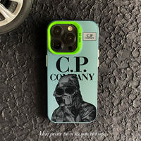 Étui de téléphone élégant et design Moni pour 12/13/Mini/XR/XS/11/14/15/16 Pro Max, design en pierre d'Islande CP, peinture UV multicolores