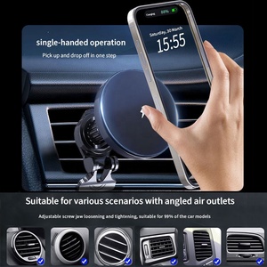 Nuevo dispositivo móvil 15W soporte de teléfono de carga rápida soporte de ventilación de coche cargador inalámbrico magnético cargador de coche <span class=keywords><strong>para</strong></span> <span class=keywords><strong>iPhone</strong></span> 17 16 15 14 <span class=keywords><strong>13</strong></span> - Product Image 6