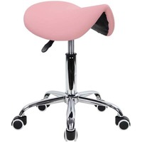 Moderner Weicher Schaumstoff-PU-Hocker für Labor Barhocker mit Drehrollen Büro Verstellbare Friseurstühle