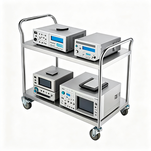 Carrito de Servicio Rodante de Acero Inoxidable de 3 Niveles, Carrito de Reparto de Alimentos Móvil con Ruedas Bloqueables, Grado Comercial para Restaurante - Product Image 3