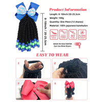 Queue de Cheval Tressée pour Enfants avec Perles et Nœud, Extension de Cheveux Fille Noire, Accessoires Cheveux Fille