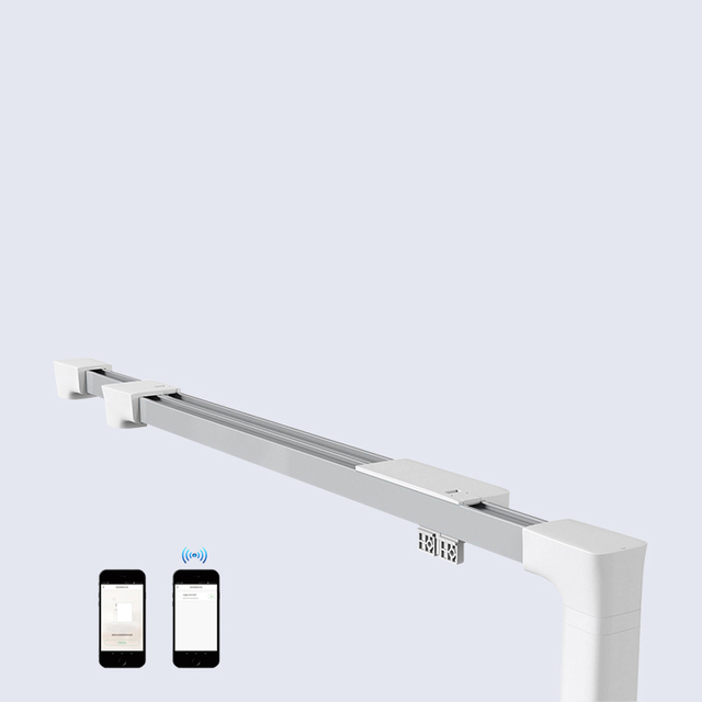 Factory Sale Zigbee Wifi Control Extendable Motorized Curtain Tracks