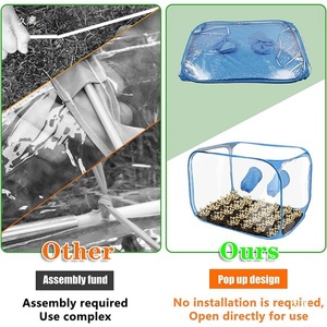 Kit de Cultivo de Hongos Plegable con Marco Metálico Moderno de 90x60x60 cm, Ecológico, con Bolsa de Plantación y Caja de Propagación para Uso Doméstico - Product Image 4