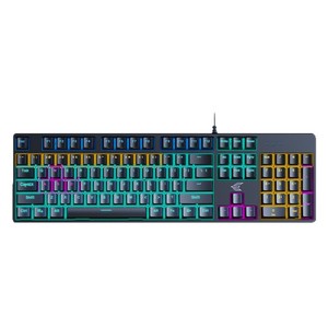 Power E Family K100 Wired Mechanical Keyboard Full <b>Key</b> RGB Glow For Gaming Office <b>USB</b> Connection - Product Image 5