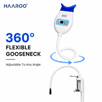 Blanchisseur de dents 8 LED 460nm à clipser, col de cygne flexible 98cm, lumière froide MBY-7 pour soins dentaires à domicile