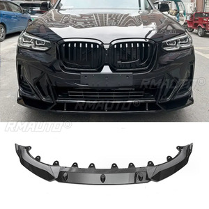 Spoiler de labio para parachoques delantero BMW X3 G01 X4 G02 iX3 G08 M Pack, protector de parachoques delantero negro brillante, divisor de labio inferior - Product Image 1