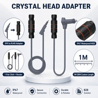Adaptateur Tuochi Starlink Gen2 Crystal Head SPX vers RJ45 Étanche IP67 1M Paire Kit de Conversion Routeur Antenne CAT5E FTP 24AWG