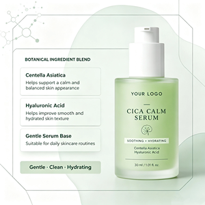 Cica Calm Serum Natural Centella Asiatica Extract Hydrating Facial Serum Private Label Cosmetics - Product Image 2