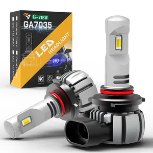 Gview High Power GA7035 H11 All In One Fanless LED Headlight Bulb 6000K & 3000K 40W Awitchback Dual Color LED Fog Light Bulbs