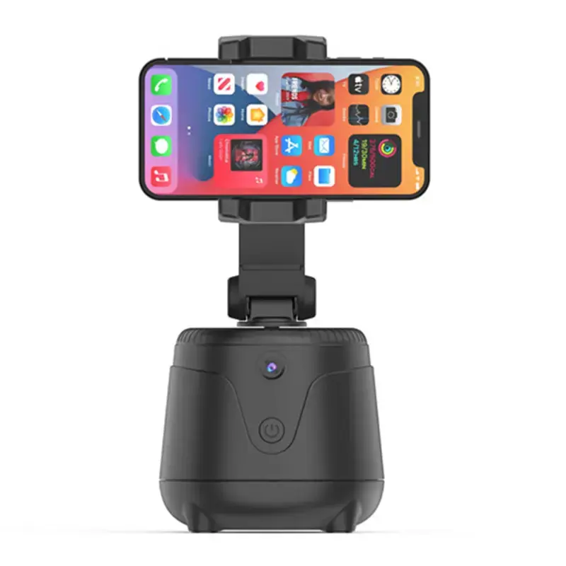 Smart Face Shooting Tripod 360 Object Tracking Cell Mobile Phone Holder Ai Auto Rotation Phone Holders For Live Broadcast