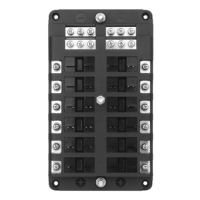 1 boîte à fusibles de voiture avec disjoncteur étanche, boîte de Protection contre les surcharges de Circuit 12 voies avec bouton de réinitialisation