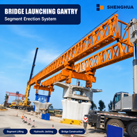 Machine de construction de ponts à portique de 800 tonnes pour l'érection de poutres de ponts routiers à assemblage segmentaire personnalisé en atelier
